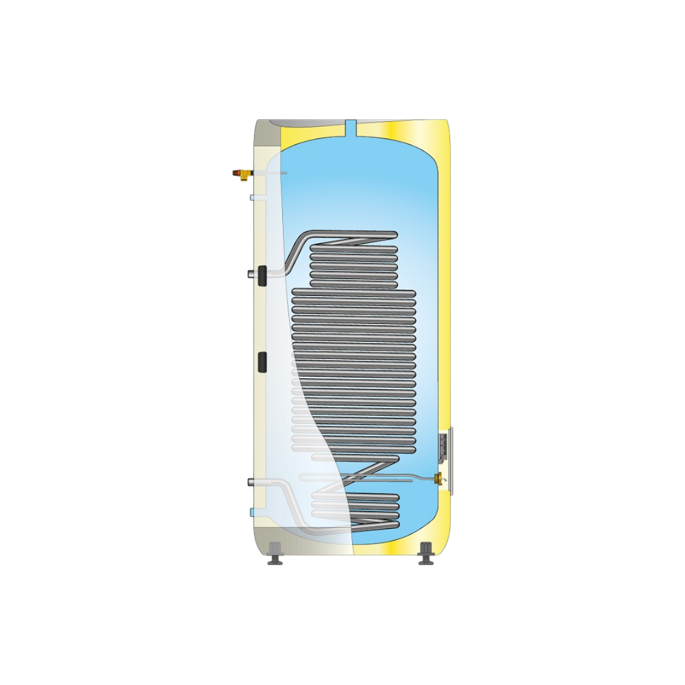 Delta GeoCoil 200 liter - Indirect gestookte boiler t.b.v. warmtepomp