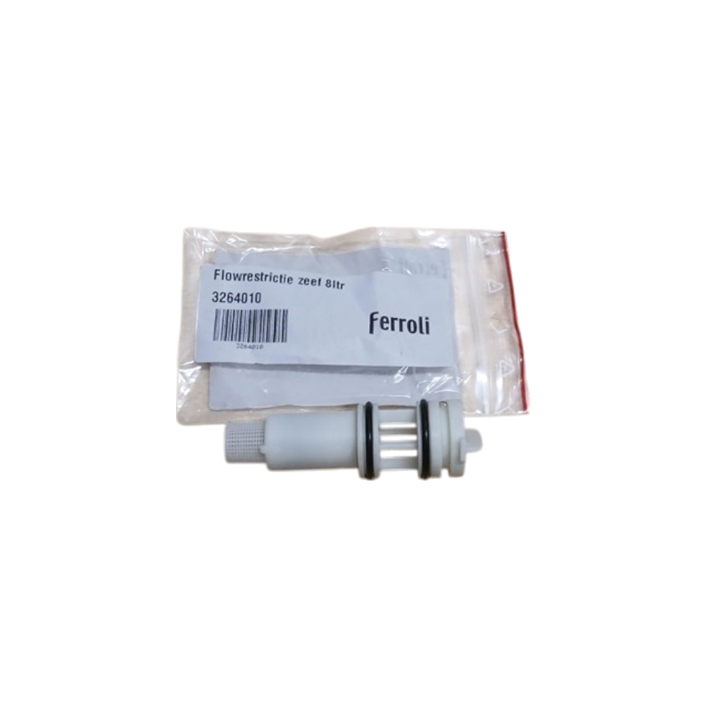 Ferroli flowrestrictie met zeef 8 liter 3264010