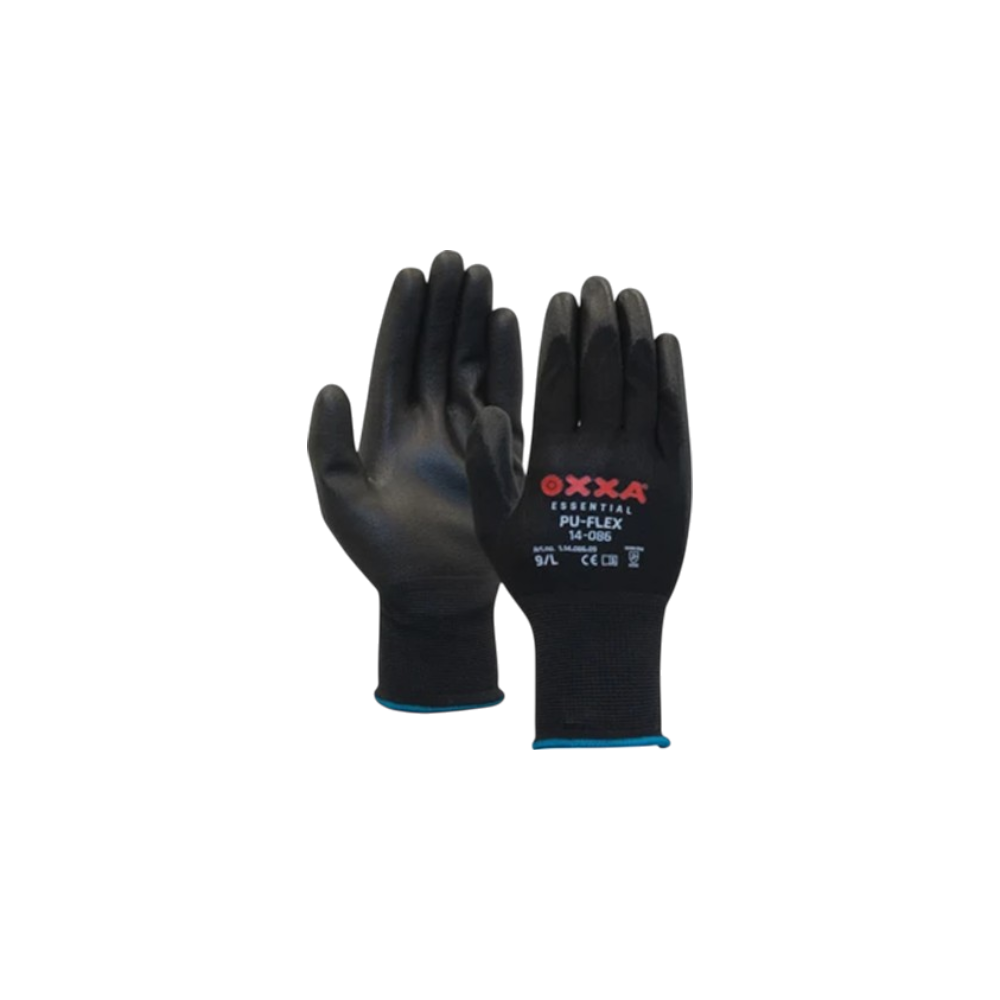 Oxxa Essential PU-Flex Safety Gloves Size 10/XL Polyurethane Black